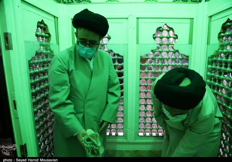 آذربایجان شرقی , وقف , غبار روبی حرم حضرت عبدالعظیم حسنی (ع) , 