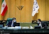 احمد امیرآبادی و سیدامیرحسین قاضی‌زاده هاشمی در جلسه علنی مجلس شورای اسلامی