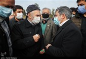 محمدرضا طاهری در مراسم تشییع و خاکسپاری پیکر امیر سرتیپ محمود ارضی برادر حاج منصور ارضی - بهشت زهرا(س)