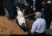 مراسم خاکسپاری پیکر امیر سرتیپ محمود ارضی برادر حاج منصور ارضی - بهشت زهرا(س)