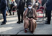 حجت‌الاسلام موسوی مطلق در مراسم تشییع و خاکسپاری پیکر امیر سرتیپ محمود ارضی برادر حاج منصور ارضی - بهشت زهرا(س)