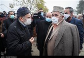 علی انسانی در مراسم تشییع و خاکسپاری پیکر امیر سرتیپ محمود ارضی برادر حاج منصور ارضی - بهشت زهرا(س)