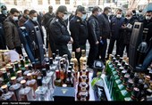 بازدید سردار حسین رحیمی رئیس پلیس تهران از کشفیات جدید پلیس پیشگیری