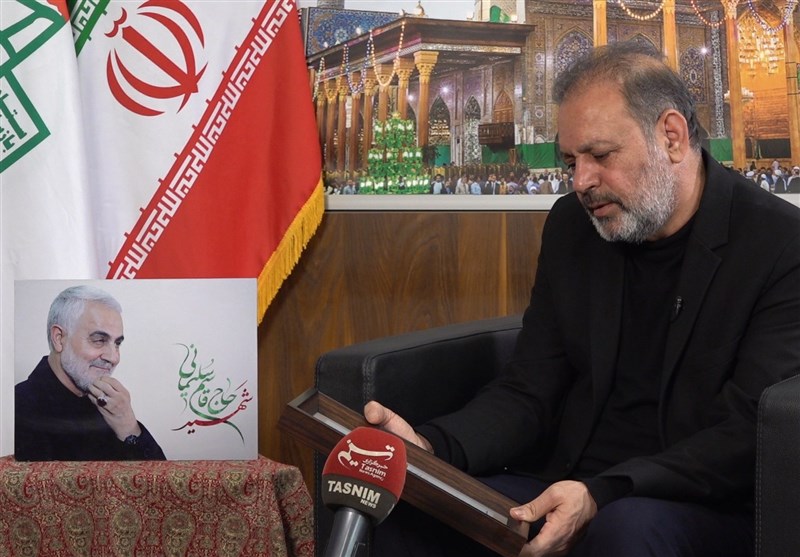 سردار قاسم سلیمانی , تشییع پیکر سپهبد قاسم سلیمانی , شهید سپهبد قاسم سلیمانی , کشور عراق , آیت الله خامنه‌ ای , حضرت معصومه (س) , حضرت زهرا , ستاد بازسازی عتبات عالیات , خانواده , 