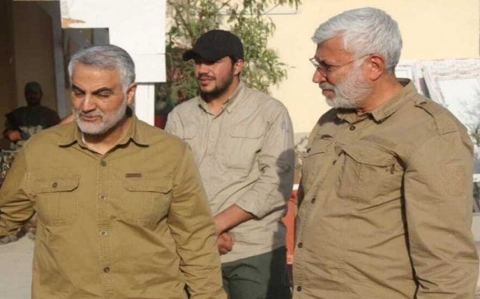 سردار قاسم سلیمانی , ابومهدی المهندس , بسیج مردمی عراق |حشد الشعبی , کشور عراق , صدام حسین , 