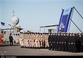 مراسم الحاق ناو موشک‌انداز زره به ناوگان نیروی دریایی ارتش