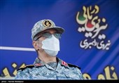 سرلشکر محمد باقری رئیس ستاد کل نیروهای مسلح در مراسم الحاق ناو موشک‌انداز زره به ناوگان نیروی دریایی ارتش