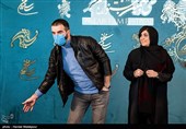 باران کوثری بازیگر و محسن قرایی کارگردان فیلم بی همه چیز در سی و نهمین جشنواره فیلم فجر