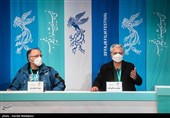 مهدی صباغ‌زاده تهیه‌کننده در نشست خبری فیلم رمانتیسم عماد و طوبا - سی و نهمین جشنواره فیلم فجر