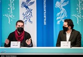 بهرام رادان و هوتن شکیبا در نشست خبری فیلم ابلق - سی و نهمین جشنواره فیلم فجر