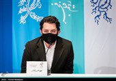 بهرام رادان بازیگر در نشست خبری فیلم ابلق - سی و نهمین جشنواره فیلم فجر