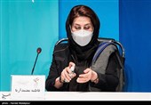 فاطمه معتمد آریا بازیگر در نشست خبری فیلم روزی روزگاری آبادان - سی و نهمین جشنواره فیلم فجر