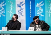 نادر سلیمانی و بهرنگ علوی در نشست خبری فیلم گیج‌گاه - سی و نهمین جشنواره فیلم فجر