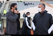 دیدار تیم های فوتبال استقلال و فولاد خوزستان