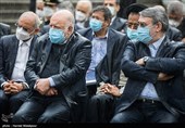 عبدالرضا رحمانی فضلی وزیر کشور و بیژن نامدار زنگنه وزیر نفت در حاشیه آخرین جلسه هیئت دولت در سال 1399