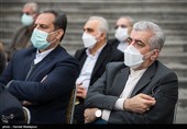 رضا اردکانیان وزیر نیرو و کاظم خاوازی وزیر کشاورزی در حاشیه آخرین جلسه هیئت دولت در سال 1399