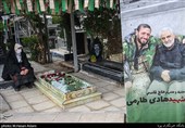 زیارت گلزار شهدای بهشت زهرا(س) تهران در شب جمعه آخرسال