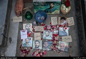 زیارت گلزار شهدای بهشت زهرا(س) تهران در شب جمعه آخرسال