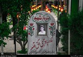 زیارت گلزار شهدای بهشت زهرا(س) تهران در شب جمعه آخرسال
