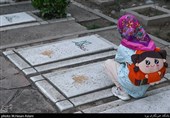زیارت گلزار شهدای بهشت زهرا(س) تهران در شب جمعه آخرسال