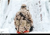 تمرین یخ نوردی یگان ویژه صابرین