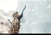 تمرین یخ نوردی یگان ویژه صابرین