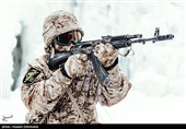تمرین یخ نوردی یگان ویژه صابرین