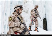 تمرین یخ نوردی یگان ویژه صابرین