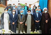 عکس یادگاری مدعوین ساختمان مرکزی و موزه بنیاد فرهنگی البرز 