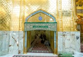 هنر دست بانوان اصفهانی در ایوان مطلای حرم حضرت عباس نصب شد + عکس