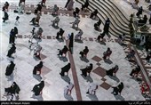 مراسم احیاء شب بیست و یکم ماه رمضان با رعایت پروتکل‌های بهداشتی در امامزاده صالح (ع) تهران 