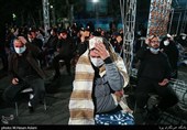 مراسم احیاء شب بیست و یکم ماه رمضان با رعایت پروتکل‌های بهداشتی در مسجد گیاهی تجریش 
