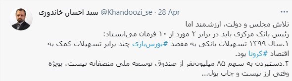 کمیسیون اقتصادی مجلس شورای اسلامی ایران , کمیسیون برنامه و بودجه و محاسبات مجلس شورای اسلامی ایران , سازمان بورس اوراق بهادار ,