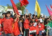 عکس| برگزاری مراسم روز جهانی قدس در شهرک‌های شیعه نشین «نبل» و «الزهراء»