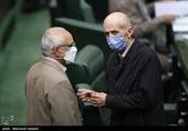 بیژن نوباوه و عبدالرضا مصری در صحن علنی مجلس شورای اسلامی