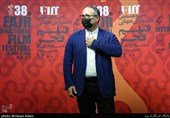 رضا میرکریمی کارگردان در دومین روز سی‌وهشتمین جشنواره جهانی فیلم فجر در پردیس سینمایی چارسو