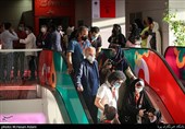 کیانوش عیاری  در چهارمین روز سی‌وهشتمین جشنواره جهانی فیلم فجر در پردیس سینمایی چارسو