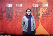 ندا عقیقی بازیگر در  پنجمین روز سی‌وهشتمین جشنواره جهانی فیلم فجردر پردیس سینمایی چارسو
