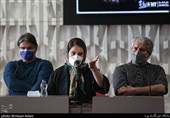 شینم گودرزی بازیگر،نشست خبری فیلم گیسوم در پنجمین روز سی‌وهشتمین جشنواره جهانی فیلم فجردر پردیس سینمایی چارسو