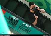 سامان صفاری بازیگر در هفتمین روز سی‌وهشتمین جشنواره جهانی فیلم فجر در پردیس سینمایی چارسو