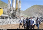 بازدید رئیس بنیاد مستضعفان از منطقه 2 آزادراه تهران-شمال