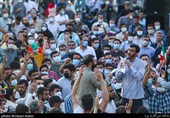  مداحی عبدالرضا هلالی، مهدی رسولی  درپویش دعوت حضور میدان راه آهن تهران