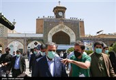 محسن رضایی میرقائد نامزد سیزدهمین دوره ریاست جمهوری اسلامی پای صندوق رای در حرم مطهر حضرت عبدالعظیم حسنی(ع) شهرری