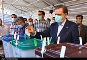 محسن رضایی میرقائد نامزد سیزدهمین دوره ریاست جمهوری اسلامی پای صندوق رای در حرم مطهر حضرت عبدالعظیم حسنی(ع) شهرری