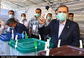 محسن رضایی میرقائد نامزد سیزدهمین دوره ریاست جمهوری اسلامی پای صندوق رای در حرم مطهر حضرت عبدالعظیم حسنی(ع) شهرری