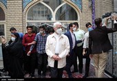 حضور سعید جلیلی در شعبه اخذ رأی مستقر در مسجد فاطمیه محله خزانه تهران