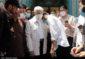 حضور سعید جلیلی در شعبه اخذ رأی مستقر در مسجد فاطمیه محله خزانه تهران