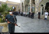 حضور مردم پای صندوق های رای در شعبه اخذ رأی مستقر در حرم حضرت عبدالعظیم حسنی(ع) جهت شرکت در سیزدهمین دوره انتخابات ریاست جمهوری و شوراهای شهر