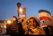 جشن پیروزی ابراهیم رئیسی در انتخابات