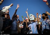 جشن پیروزی ابراهیم رئیسی در انتخابات